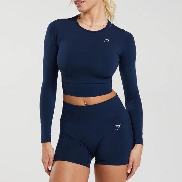 Everyday Seamless Long Sleeve Crop Top - Picture 1 of 3